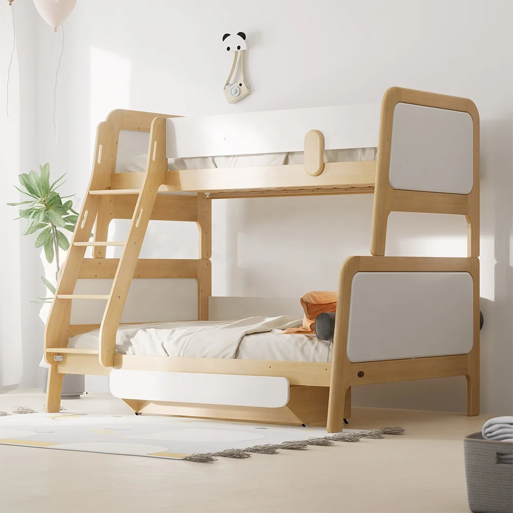 Only B2B Boori AS\NZS 4220 Kids Bedroom Furniture Full Over Full Solid Wood Double Children Bunk Bed For Teenagers