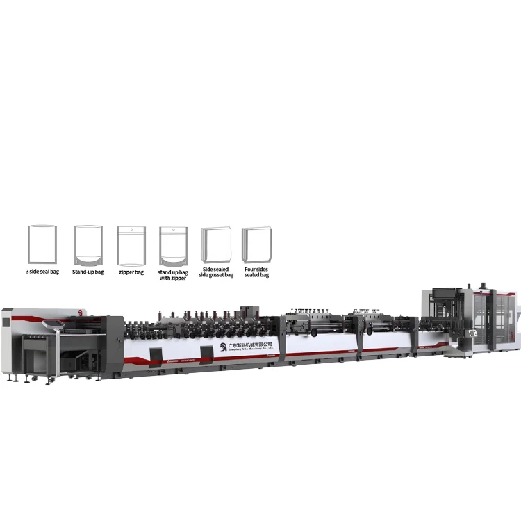 Full Automatic Multi -Function Stand-up Zipper Pouch Making Machine doypack pouch making machine