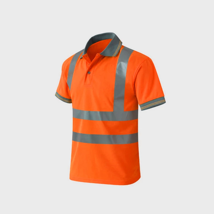 Wholesale custom t-shirt printing reflective vest highway guardrail quick-drying t-shirt short-sleeved reflective clothing
