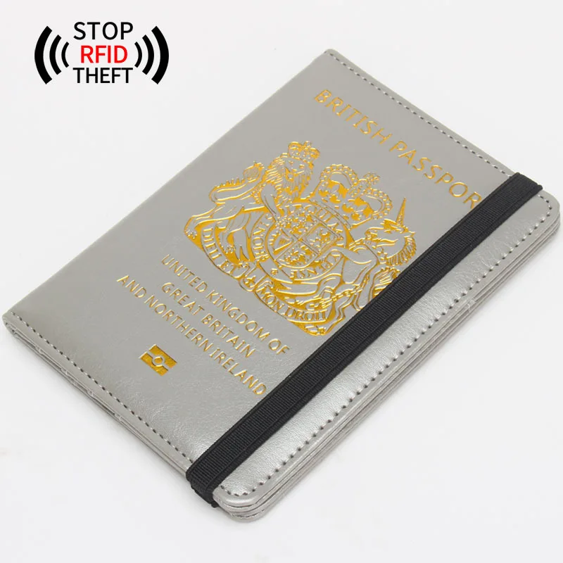 RFID Protection Passport Holder Cover For Travel Multi-function PU Leather passport case Travel passport Wallet Custom Logo
