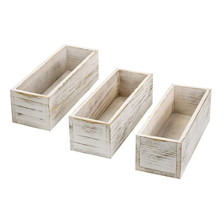 Белая однотонная прямоугольная деревянная полка ручной работы, влагостойкая