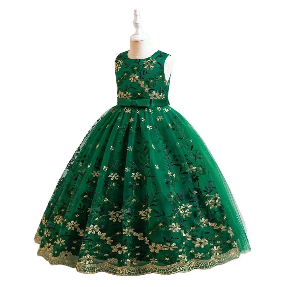 Classic design 4 year old children gown girl cotton girls kids dress with a cheap price