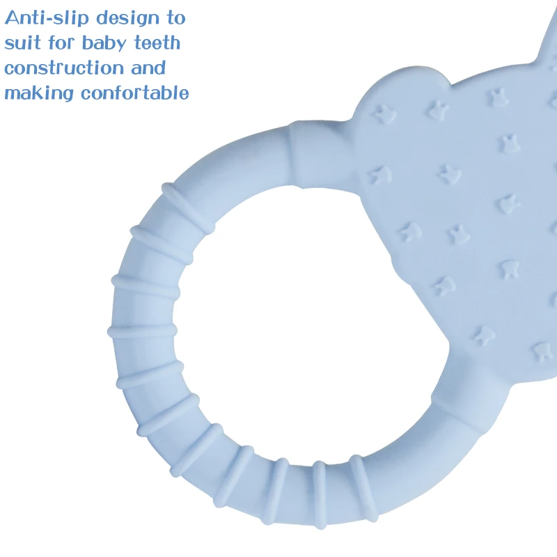 Rabbit Shaped Silicone Teether Necklace Pendant Eco-friendly Animals Diy Necklace Pendant Baby Teether