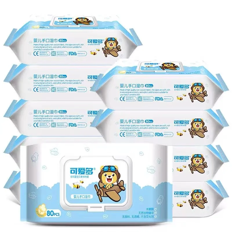 2024 Baby Wet Wipes Customization Soft Biodegradable Material Baby wipes