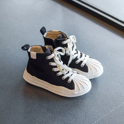 Wholesale Classical Casual Children Soft High Shoes NOn-skid Shell Head Autumn Unisex OEM Walking Sneakers