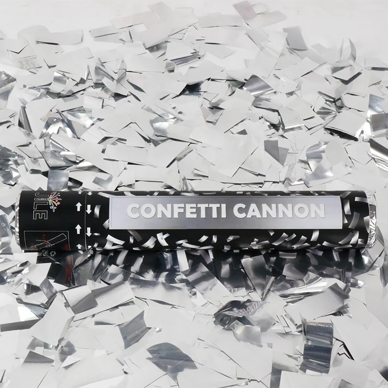 12 дюймов конфетти пушки попперы для вечеринок золотой серебряный металлик (6 шт. в упаковке) стрелки бластер