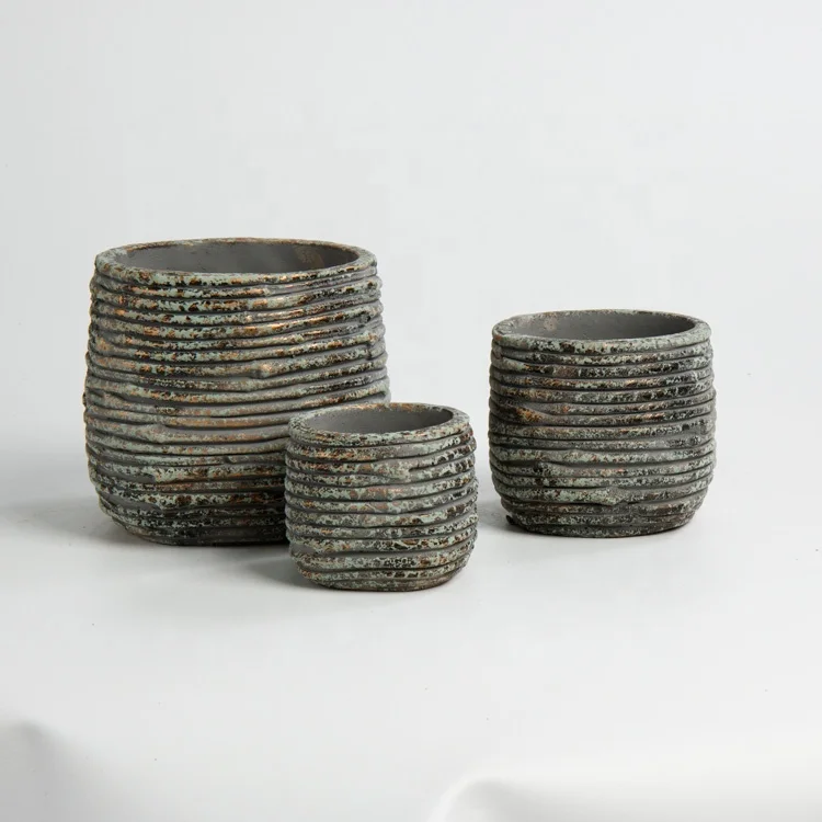 New Design Christmas Decorative Cement Home Decoration Small Succulent Pot for Green Plant