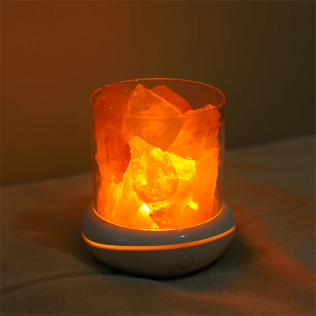 J840 Colorful USB Desktop Aromatherapy Air Purification Fragrance Diffuser LED Night Light Salt Stone Lamp Humidifier