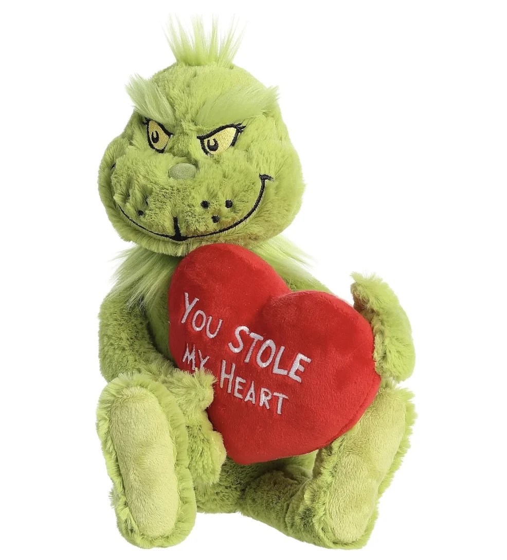 Grinch Stuffed Animal Plush Toy Doll Plush Toy Stuffed Animal Toy Collective Doll Christmas Decoration Gifts for Kids Boys Girls