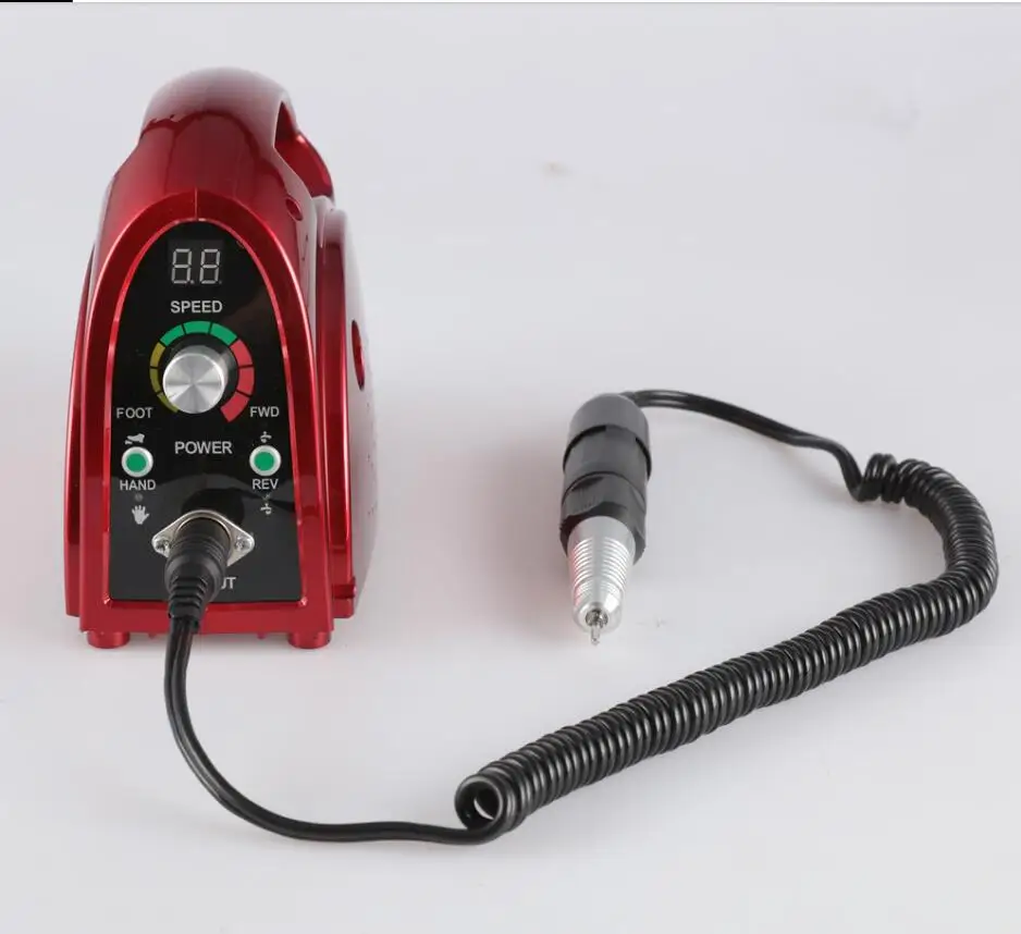 Professional 65W Strong Nail Drill Manicure Machine Pedicure Electric Strong 35000 RPM File Bits Nails Art Equipment nail drill