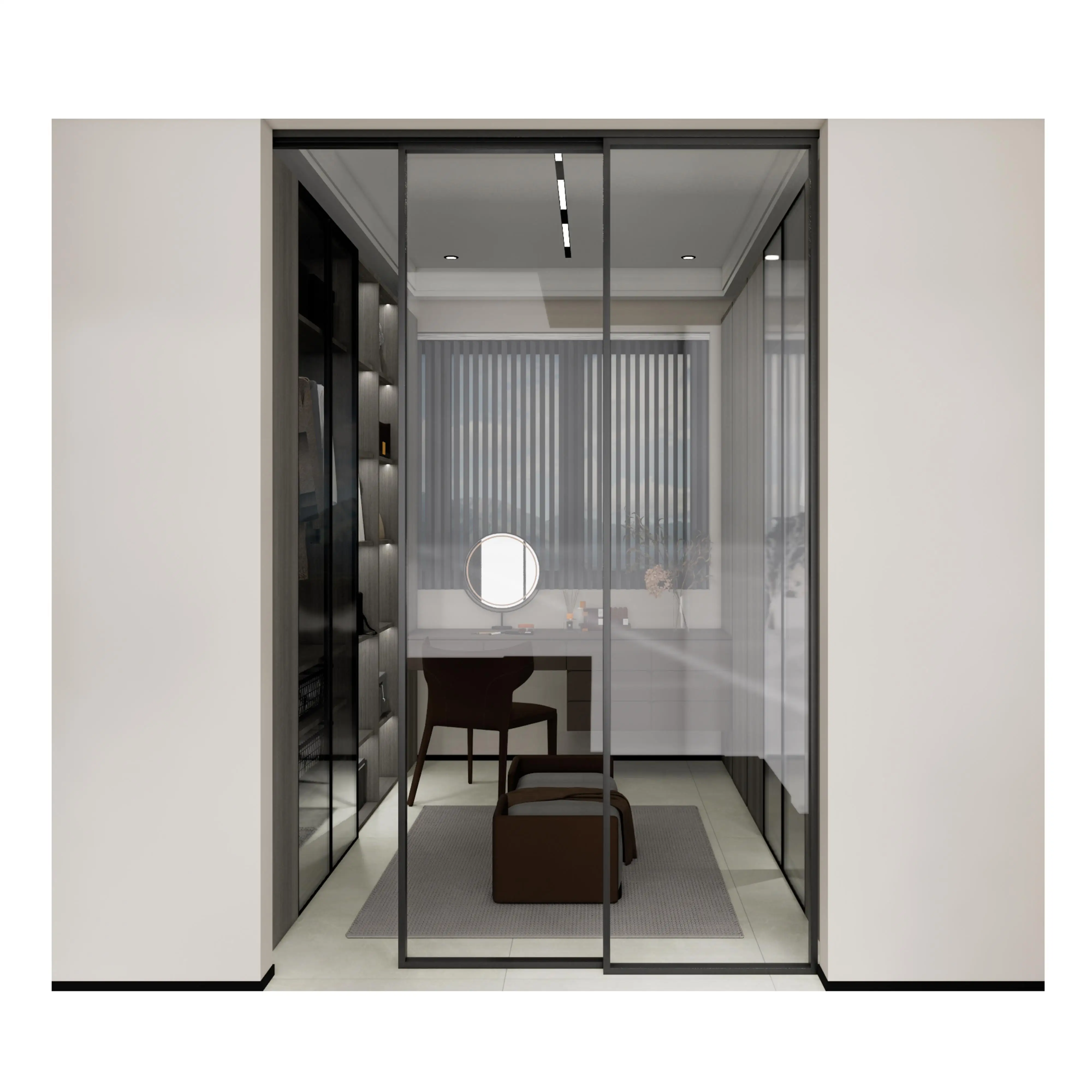 561024 Custom Bathroom Stainless steel Sliding Frameless Shower Glass Door Hardware Accessories