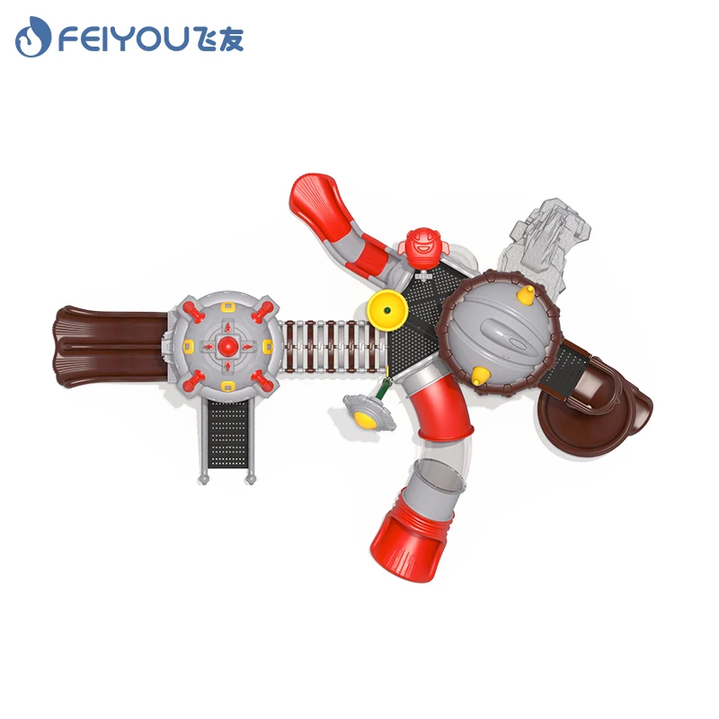 Children Outdoor Playground Park Factory Plastic Slide Climbing Frame Equipment For Kids Commercial Playground Equipment