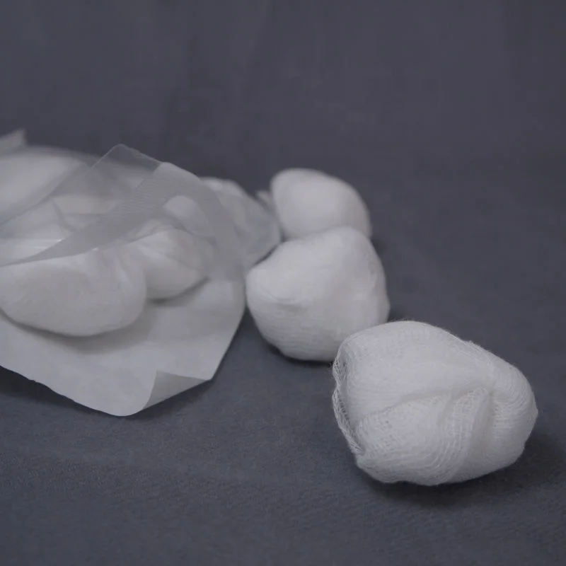 Disposable sterile light gauze ball for medical