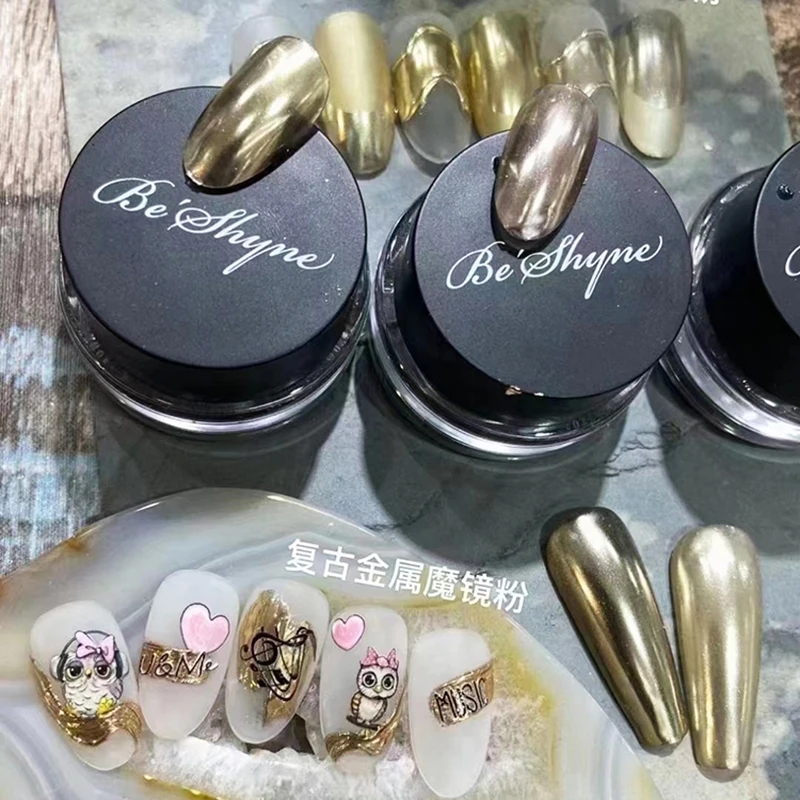 2023 Best Chameleon Pigment Magic Mirror Metallic Nail Glitter Chrome Powder Mirror Powder Nail