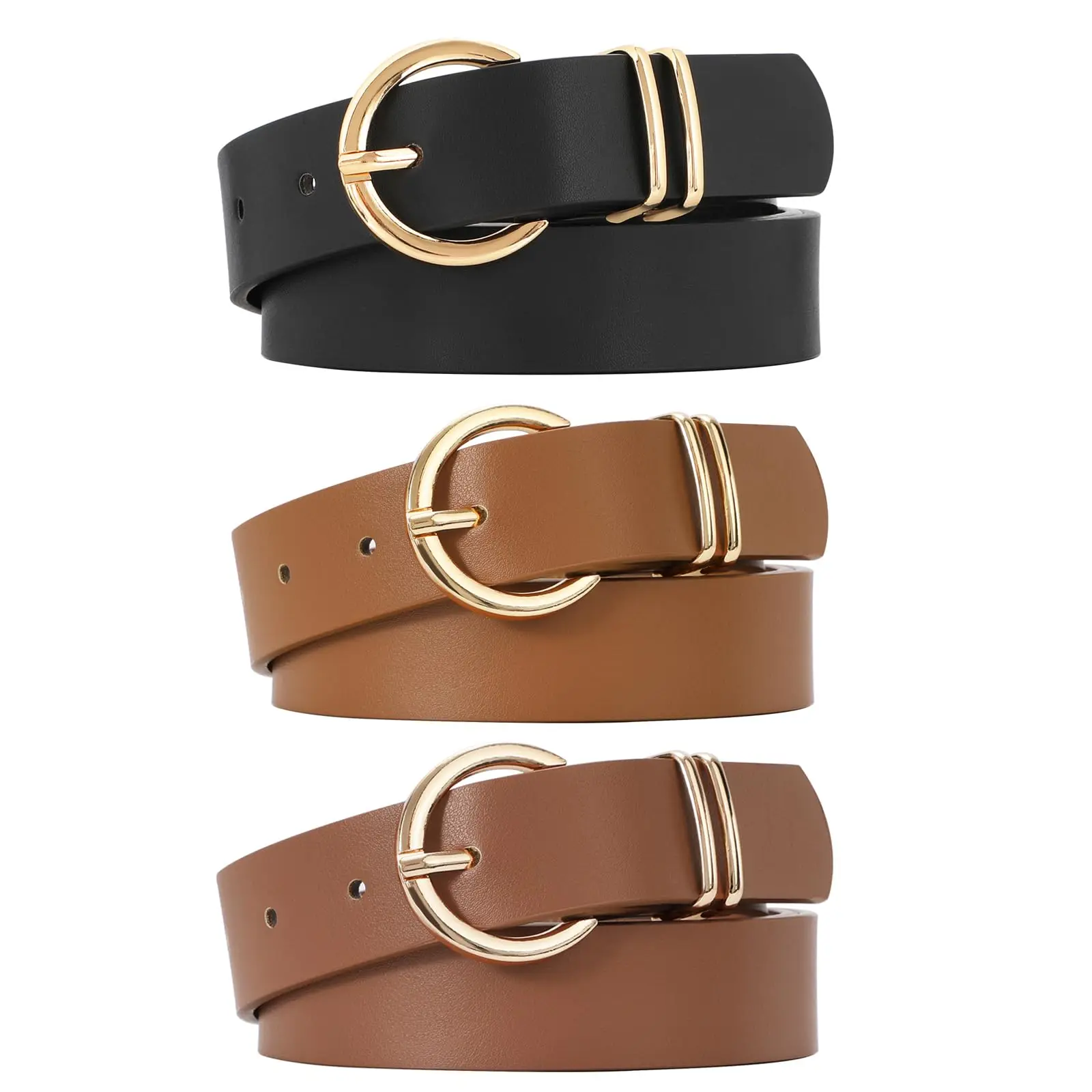 Jeans Dresses Pants Ladies Colorful Decorative Ladies PU Leather Belts For Fashion Vintage Women Waist Belts