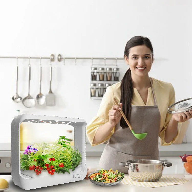 Intelligent Herb Garden Planter Self Watering Decorative Planter Pot 2022 Smart Home Minimalist Indoor Garden ABS Kitchen Plants