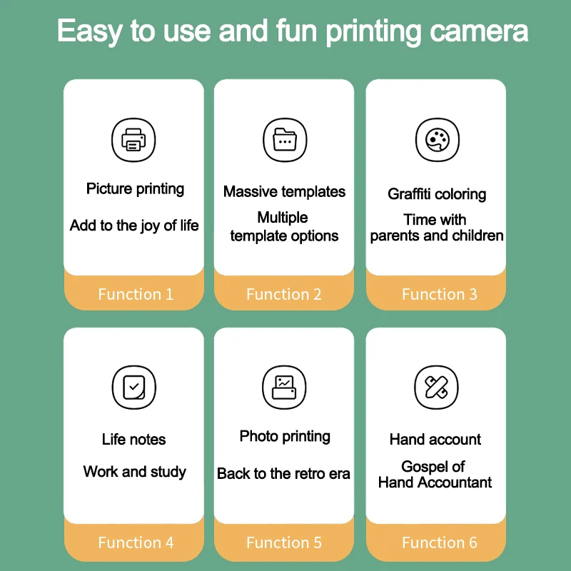 digital label printer instant print carton kids camera mini for kid children mini camera toy digital photo kids