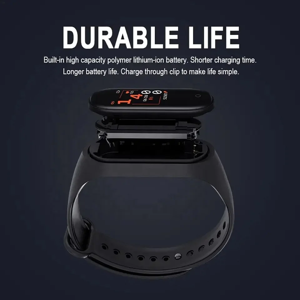 2023 M3 M4 M5 M6 Smart Band Fitness ip67 waterproof heart rate blood pressure sleep monitor m6 Smart Watch For Xiaomi