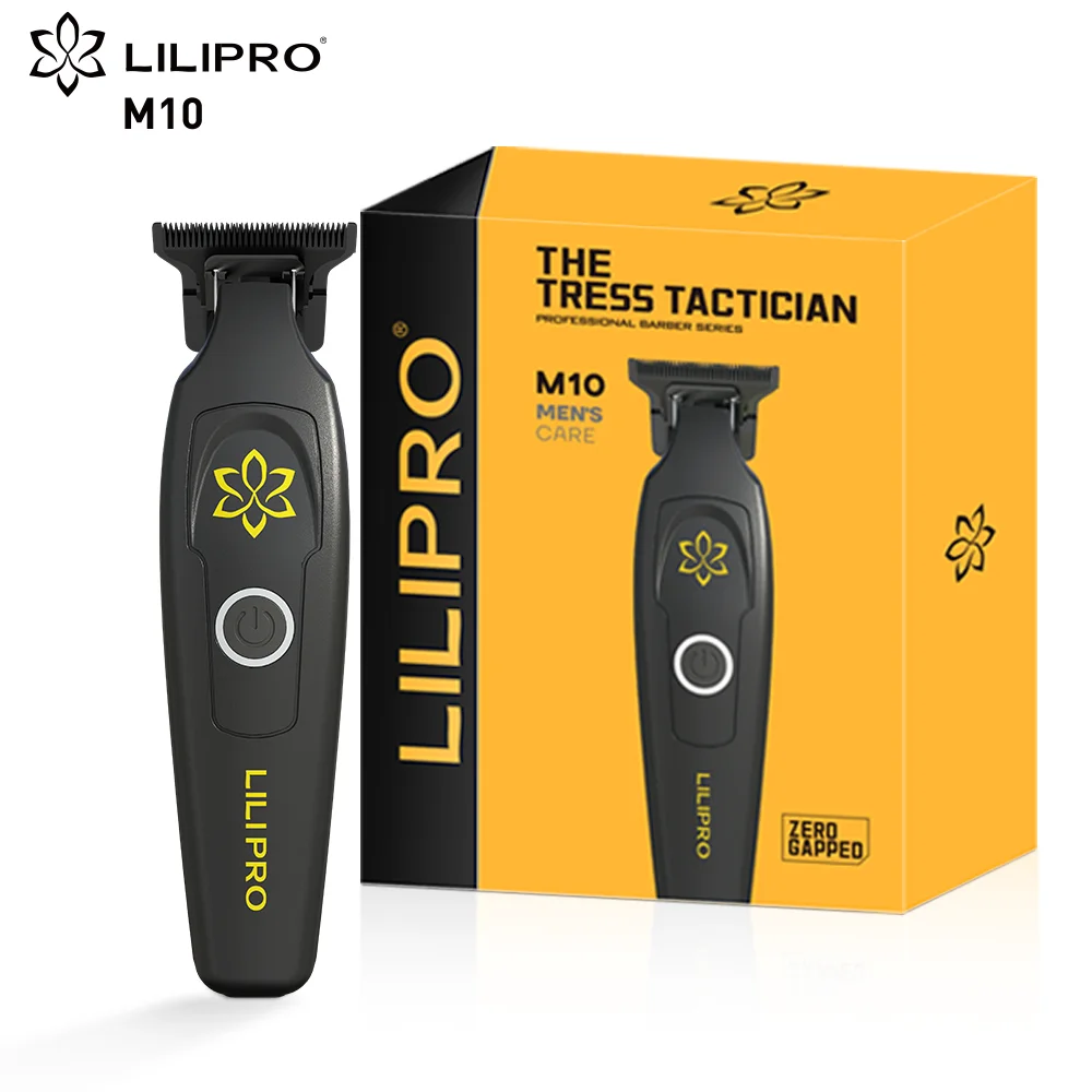 LILIPRO M10 профессиональный триммер для волос мужчин с порошковой металлургией 300 минут время работы DLC T-Blade беспроводной