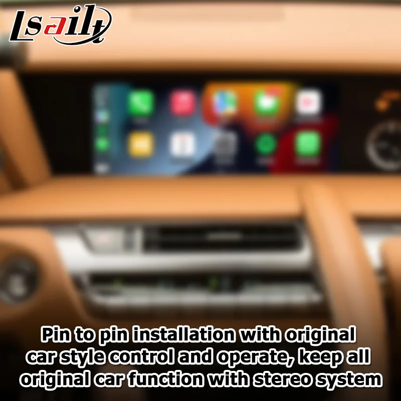 Беспроводная интерфейсная коробка Lsailt Carplay для Lexus LC500 LC500h LC 17-21 поддержка беспроводного android auto