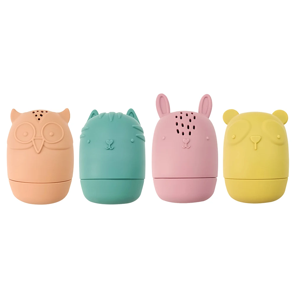 Silicone Animals Shower Toy Summer Bathroom Squirt Bathtub Bath Spray Toys For Baby ECO Friendly