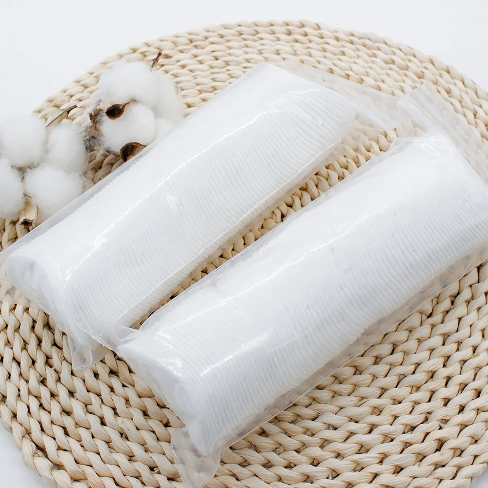 Organic Round Cotton Pad Cosmetic Makeup Remover Soft Cotton Pads Custom Oem 100 Natural for Women Face Round Shape 50 Pcs