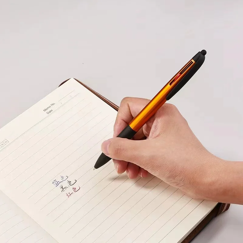 3 in 1 multifunction multicolor  cheap  Ball pen with logo