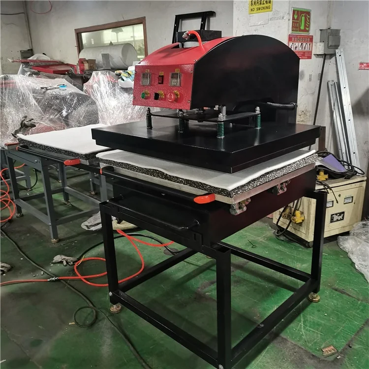 P 2022 40x60cm pneumatic double station heat press machine rosin press