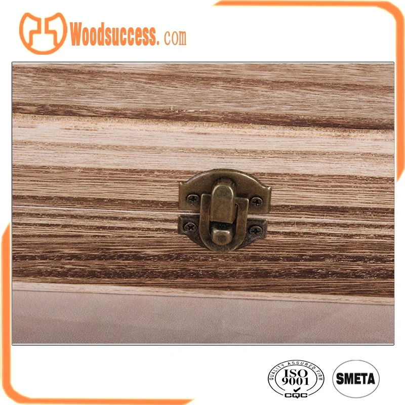 Luxury Custom-Size Wooden Gift Boxes Recyclable with Logo & Varnishing for Cigars Candies Photo Frames or Stickers
