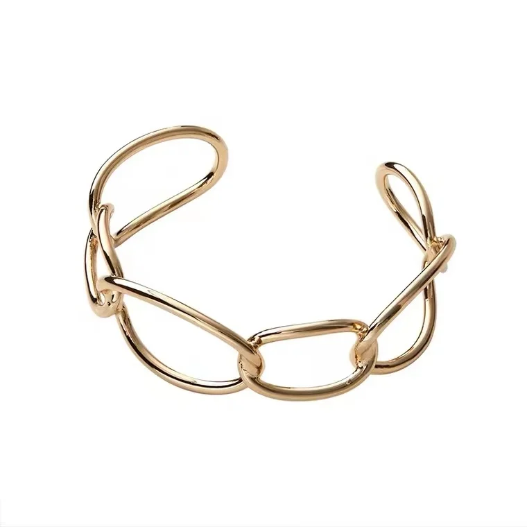 14k Gold hollowed out Bracelet minority senior female