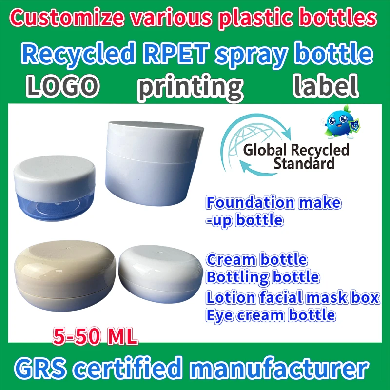 customized 500ml RPET cleaning spray bottle GRS certification alcohol disinfection watering can garden watering Flower spray pot