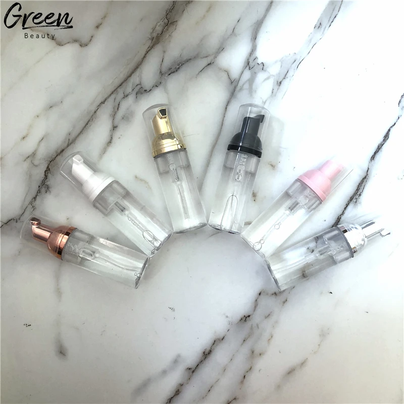 Wholesale Price New Design Rose Gold Pump Deep Cleaning Eyelash Foam Cleanser 60Ml Pink Foam Bottle Lash Bath Foam Cleanser