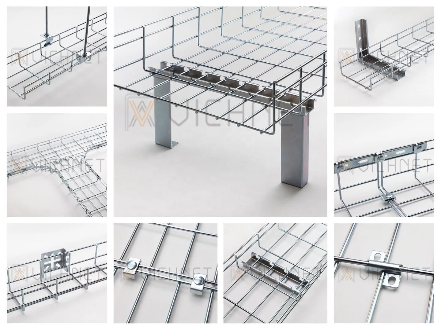 Vichnet Certified Stainless Steel ss316 Wire Mesh Cable Tray Support Grid Bridge