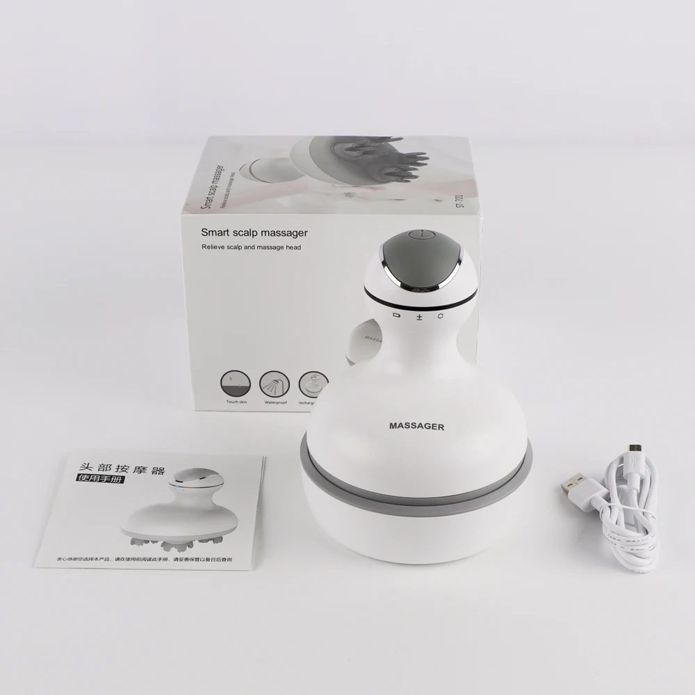 Synogal factory price portable handheld electric hair scalp massage multifunctional Ixp7 head massager