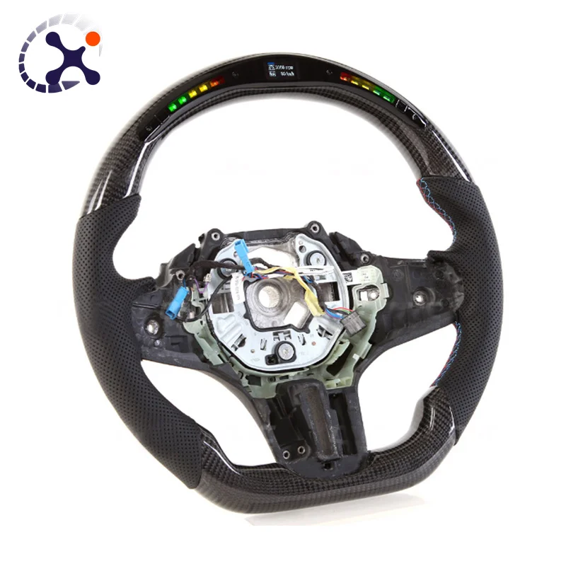 Рулевое колесо из натурального углеродного волокна в сборе для BMW F10 F11 F30 F36 F39 F44 1-4 серии X1-X4 X5 X 6 м2 M3 M4