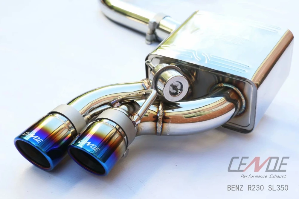 High quality electric valve remote control exhaust tips for bmw e46 e60 benz