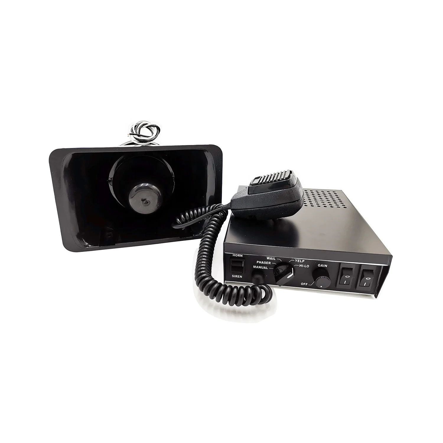 12v 200Watt Emergency Warning Police siren Ambulance siren amplifier Speaker for cars