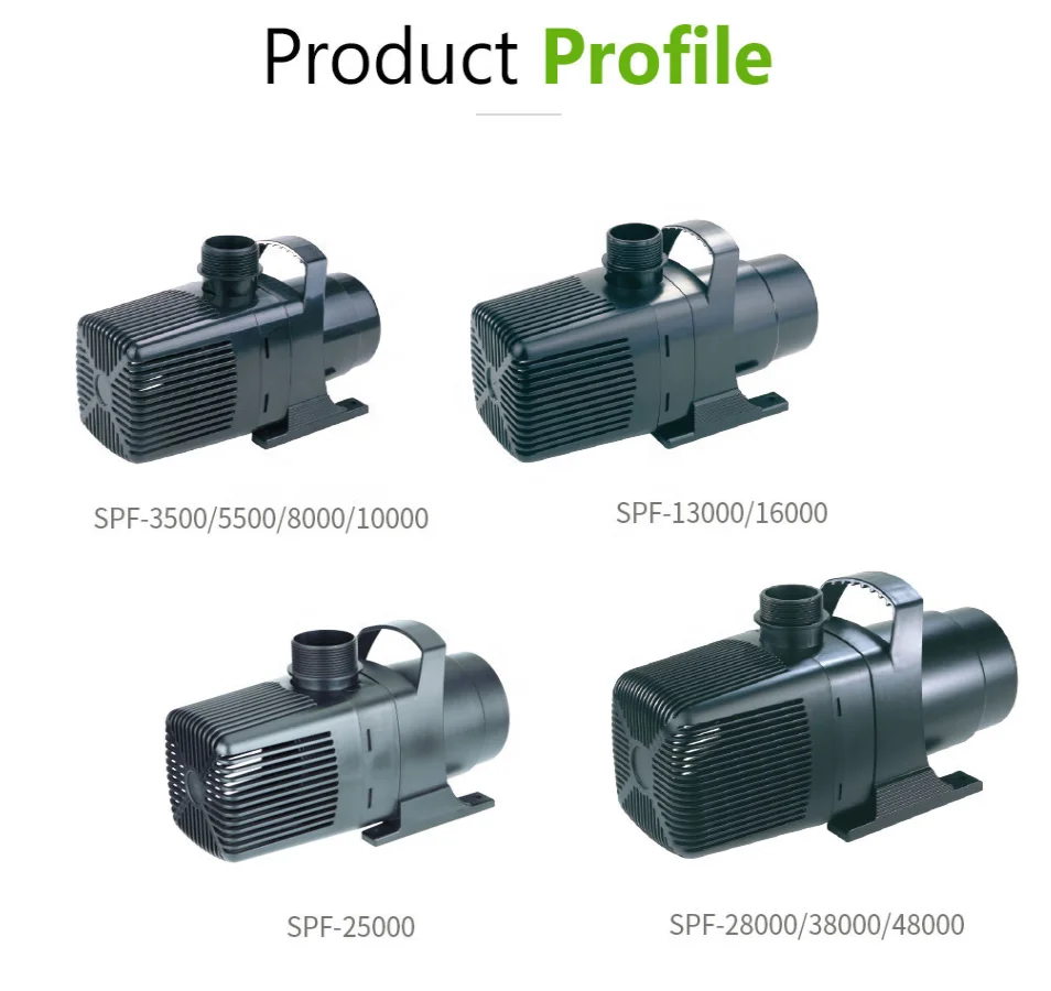 BOYU SPF-5500 Fish Pond Horticultural Submersible Pump Circulating Filter Pump High Power Fish Tank Landscape Fountain Rockery