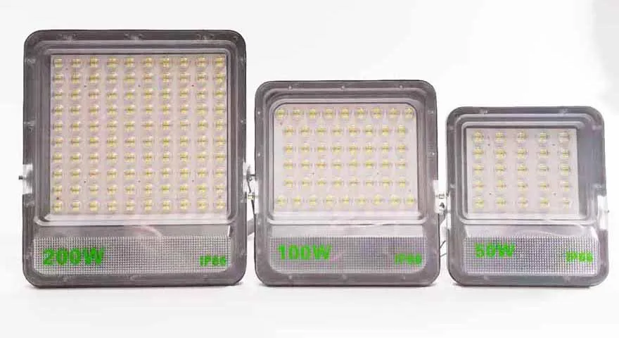 Factory Wholesale High power soccer field 100-265V half aluminum Wave 50w 100w  led floodlight
