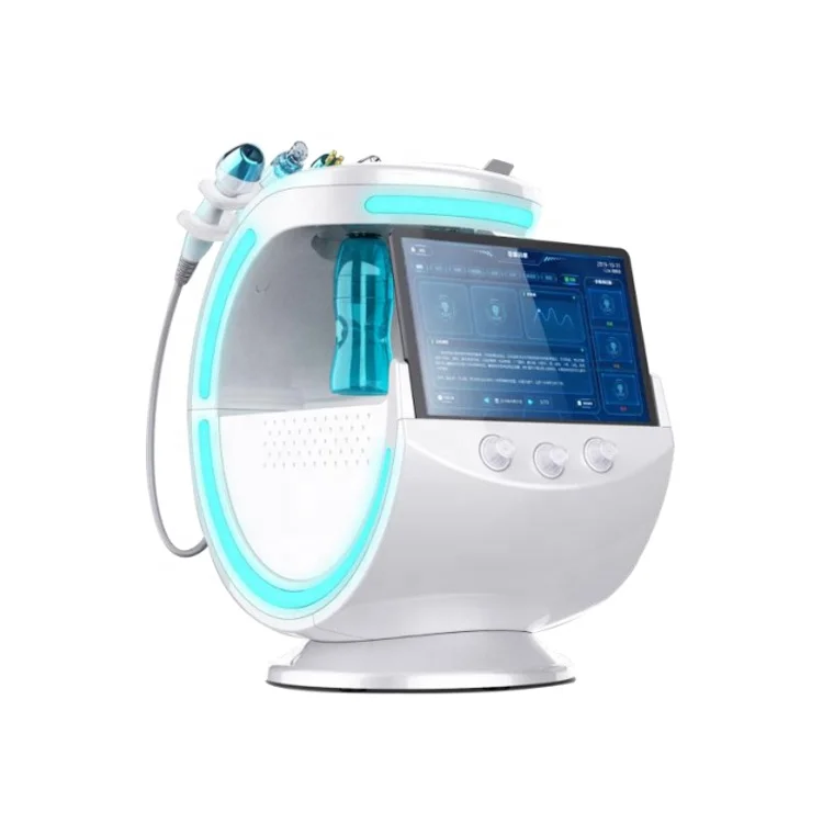 Factory direct sell hydrofacials machine smart ice blue 7 in 1 hydra microdermabrasion facial machine