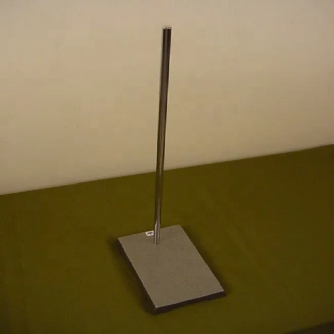 heavy duty retort stand made of cast iron used for science experiment in school education lab made in India