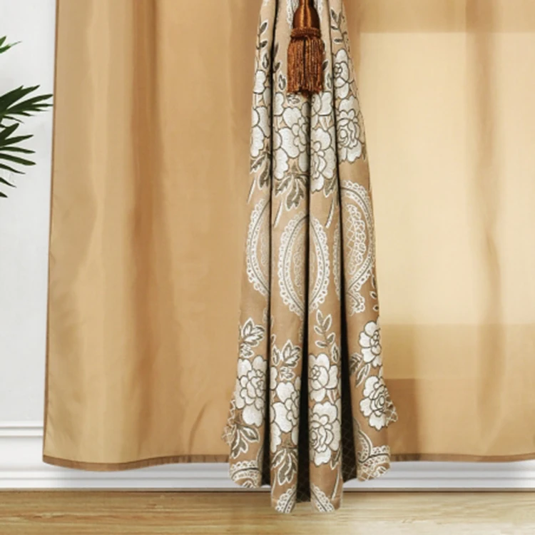 New Product Custom Design Ideas High End French Window Drapes Top Valance for Curtain