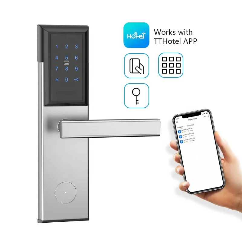 JCSMARTS Security Online Wifi Smart Ble App Hotel Door Lock With App