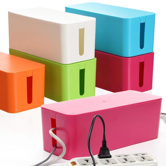CHICON Desktop Wifi Router Storage Box Socket Wire Organizer Box