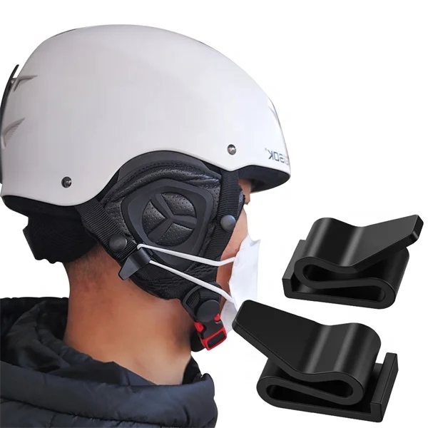 2022 New Style Stock Masking Holder Ski Helmet Clip 1 Pair Anti Slip Ear Extension Hook Extender