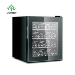 16 bottles full glass door modern electronic mini wine cellar wine cooler wine fridge for home