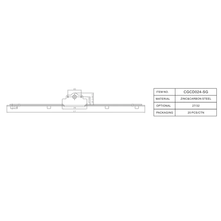 Window trandmission rod Espagnolette lock
