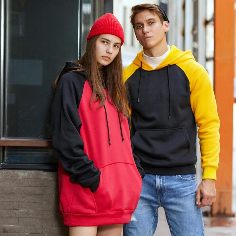 High quality European size soft warm fleece OEM blank custom wholesale   pullover hoodies