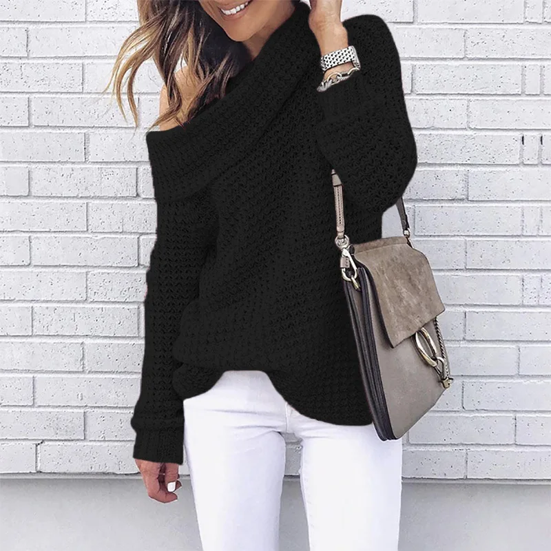 
Brand new autumn winter casual solid color hand knitted sweaters cashmere two piece women sweater with great price 