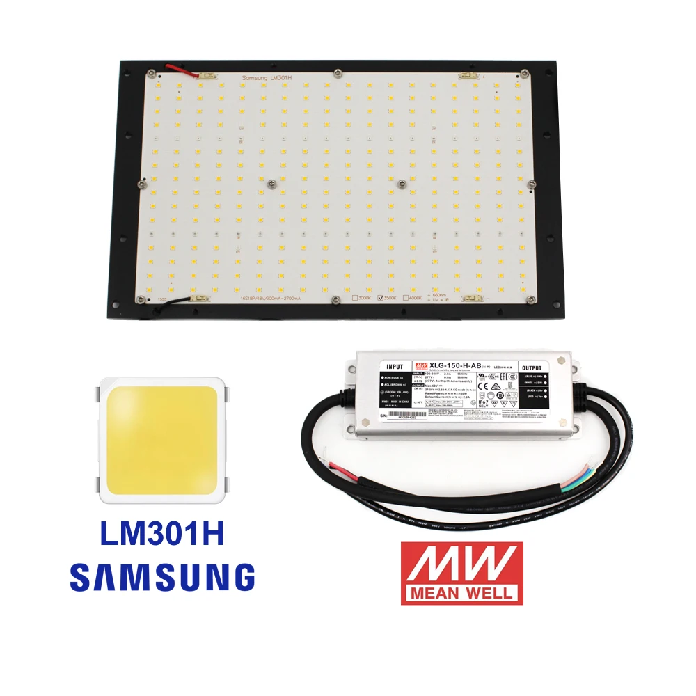 Figolite 3500K 3000K 4000K LED LM301H плата для выращивания света QB288 125W Meanwell
